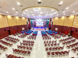 Hoàn thiện hệ thống âm thanh, ảnh sáng tại trung tâm hội nghị Đô Lương