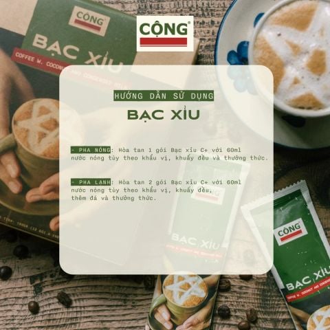 Set cafe bạc xỉu hòa tan