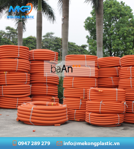 Ống nhựa xoắn HDPE Ba An 130/100 - ống Nhựa Xoắn Mekong Plastic - Công Ty TNHH Sản Xuất Và Thương Mại Mekong Plastic