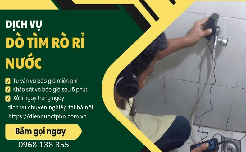 Dò tìm rò sỉ siêu âm ống nước