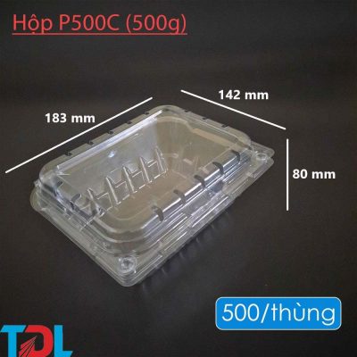 Hộp nhựa P500C - Bao Bì Tân Đại Long - Công Ty Cổ Phần Đầu Tư Phát Triển Tân Đại Long