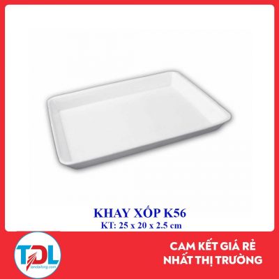 Khay xốp K56 trắng - Bao Bì Tân Đại Long - Công Ty Cổ Phần Đầu Tư Phát Triển Tân Đại Long