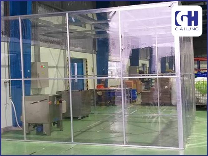 Vách ngăn nhựa PVC trong suốt