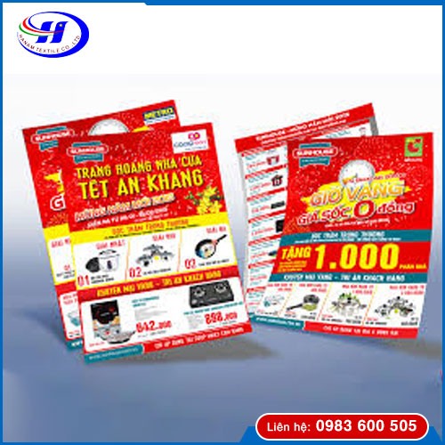 Dịch vụ in tờ rơi - Bao Bì Carton Hà Nam - Công Ty TNHH Dệt May Hà Nam