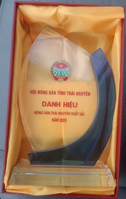 Chứng nhận Nông dân Thái Nguyên Xuất Sắc 2025