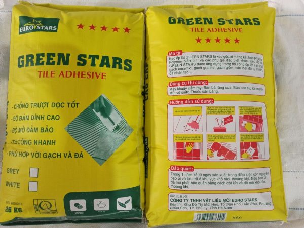 Keo dán gạch Greenstars - Keo ốp Lát Green Stars - Công Ty TNHH Vật Liệu Mới Euro Stars