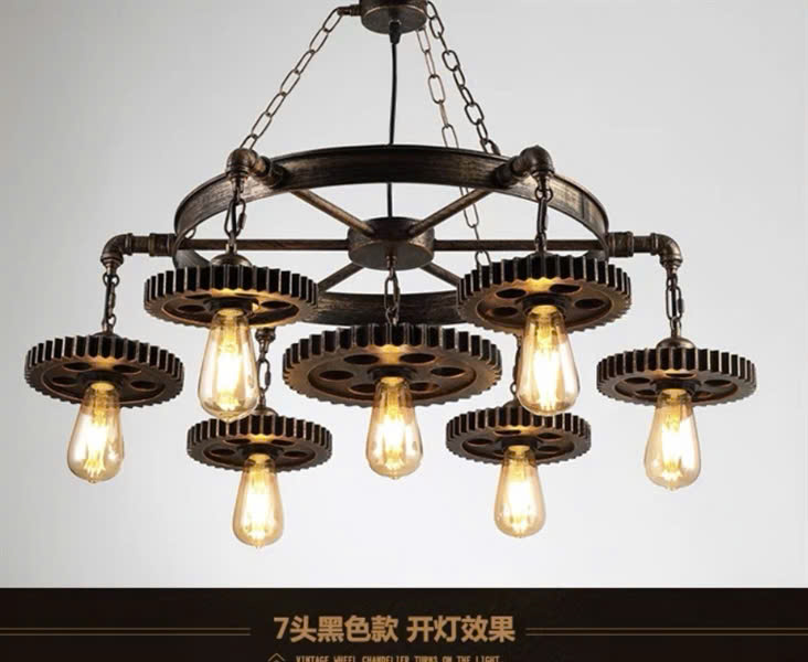 Bộ đèn thả trần kiểu bánh răng