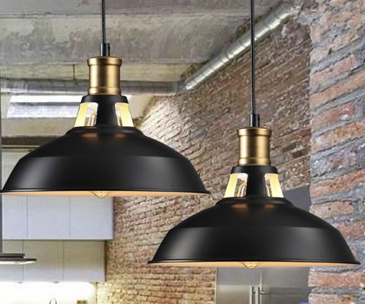 Chao đèn thả đui đồng 3 lỗ