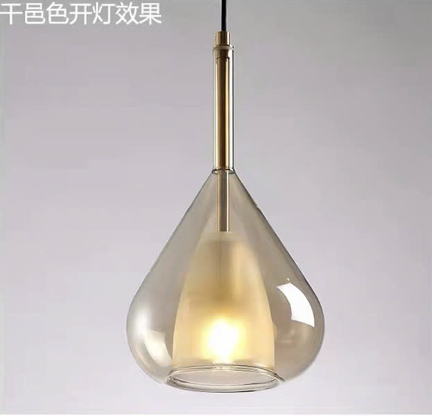 Đèn thả thủy tinh hình phễu