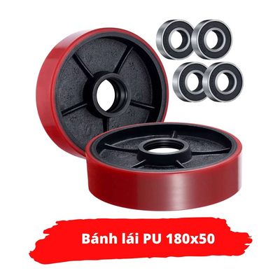 Bánh lái PU 180x50 - Xe Nâng Cường Thịnh - Công Ty TNHH Xe Nâng Cường Thịnh