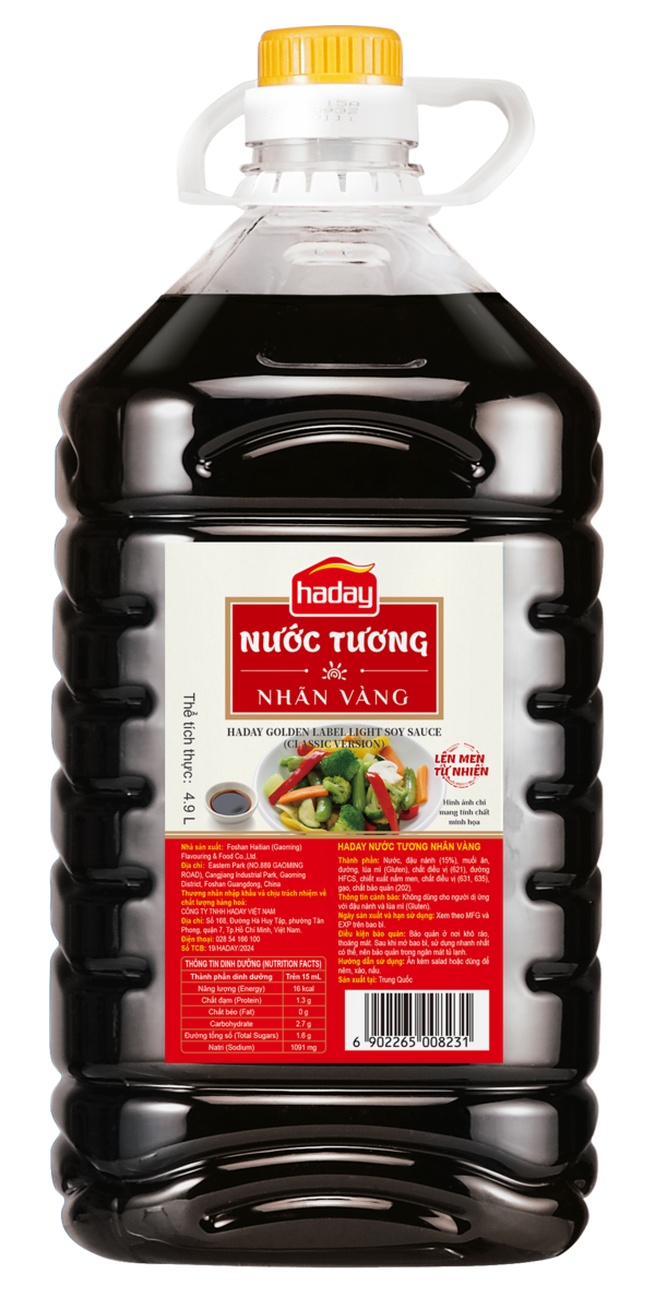 Nước tương nhãn vàng