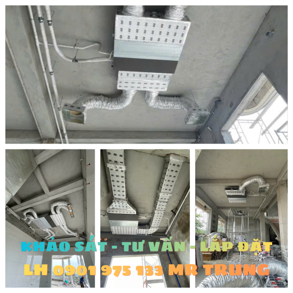 Thi công máy lạnh giấu trần nối ống gió - Công Ty TNHH Thương Mại Dịch Vụ Thiên Ngân Phát