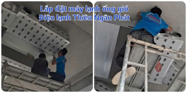 Thi công máy lạnh giấu trần - Công Ty TNHH Thương Mại Dịch Vụ Thiên Ngân Phát