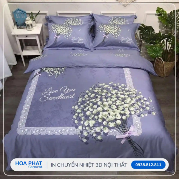 In chăn Drap nội thất - In Chuyển Nhiệt Hòa Phát - Công Ty TNHH Sản Xuất Thương Mại May Mặc Hòa Phát