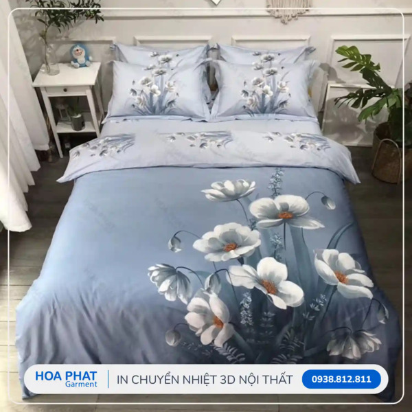 In chăn Drap nội thất - In Chuyển Nhiệt Hòa Phát - Công Ty TNHH Sản Xuất Thương Mại May Mặc Hòa Phát