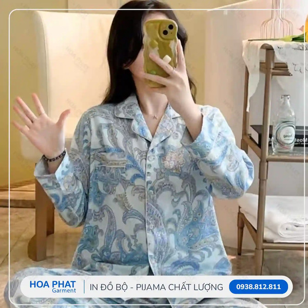 In đồ bộ Pijama - In Chuyển Nhiệt Hòa Phát - Công Ty TNHH Sản Xuất Thương Mại May Mặc Hòa Phát