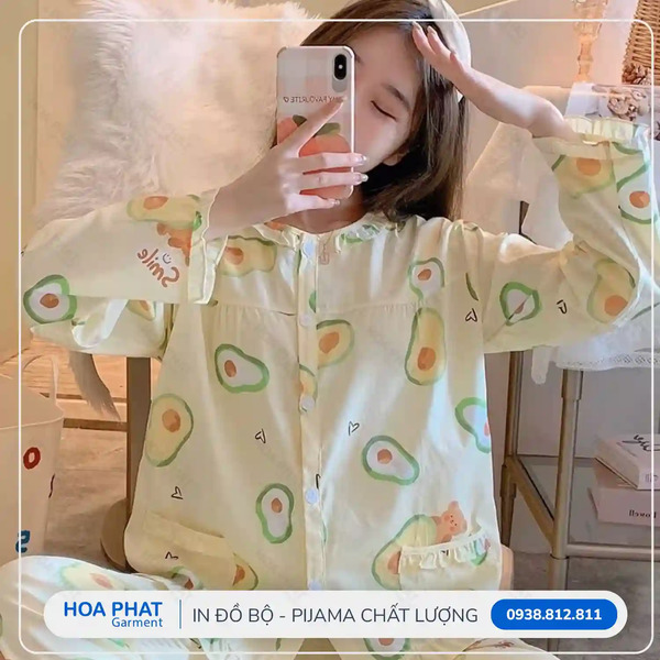 In đồ bộ Pijama - In Chuyển Nhiệt Hòa Phát - Công Ty TNHH Sản Xuất Thương Mại May Mặc Hòa Phát