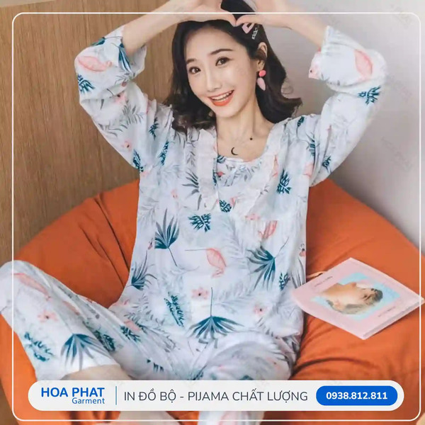 In đồ bộ Pijama - In Chuyển Nhiệt Hòa Phát - Công Ty TNHH Sản Xuất Thương Mại May Mặc Hòa Phát