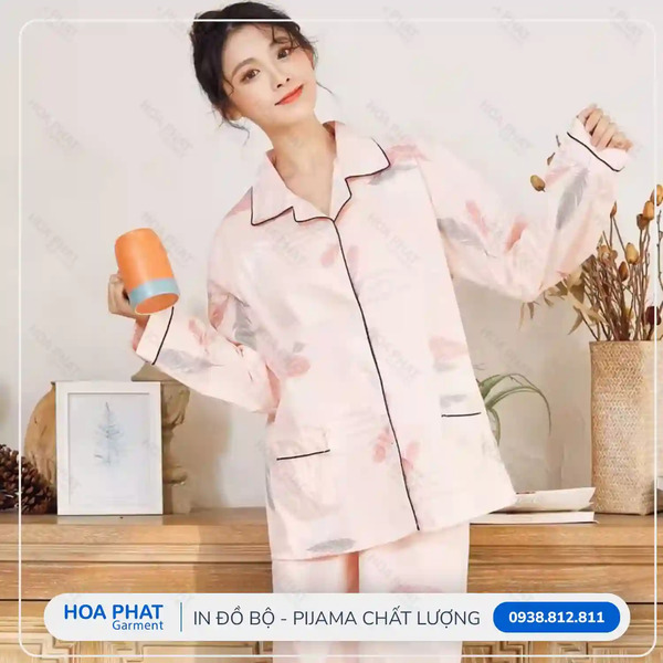 In đồ bộ Pijama - In Chuyển Nhiệt Hòa Phát - Công Ty TNHH Sản Xuất Thương Mại May Mặc Hòa Phát