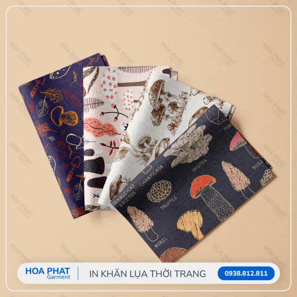 In khăn lụa thời trang - In Chuyển Nhiệt Hòa Phát - Công Ty TNHH Sản Xuất Thương Mại May Mặc Hòa Phát