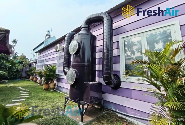 Dự án hệ thống xử lý khí thải - Công Ty TNHH Sản Xuất Thương Mại Dịch Vụ Fresh Air