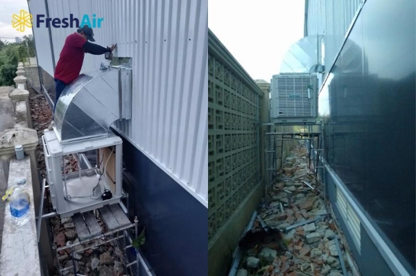 Dự án hệ thống làm mát sân cầu lông - Công Ty TNHH Sản Xuất Thương Mại Dịch Vụ Fresh Air