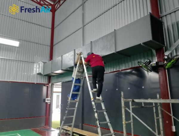 Dự án hệ thống làm mát sân cầu lông - Công Ty TNHH Sản Xuất Thương Mại Dịch Vụ Fresh Air