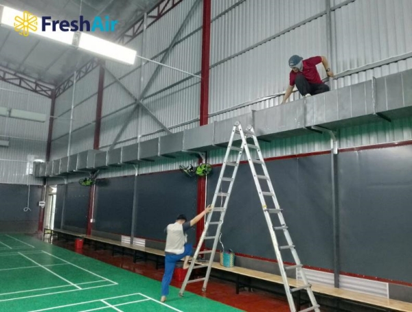 Dự án hệ thống làm mát sân cầu lông - Công Ty TNHH Sản Xuất Thương Mại Dịch Vụ Fresh Air