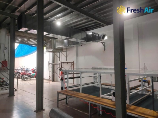 Dự án hệ thống làm mát xưởng may - Công Ty TNHH Sản Xuất Thương Mại Dịch Vụ Fresh Air