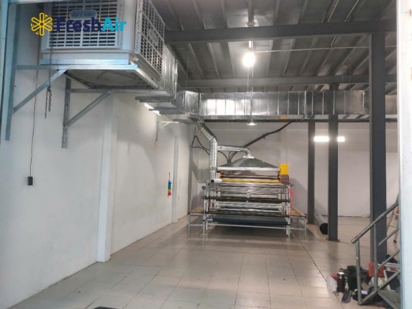 Dự án hệ thống làm mát xưởng may - Công Ty TNHH Sản Xuất Thương Mại Dịch Vụ Fresh Air