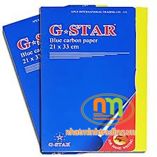 Giấy than G-Star xanh - Văn Phòng Phẩm Hanko Hà Nam - Công Ty TNHH SX TM DV Hanko Hà Nam