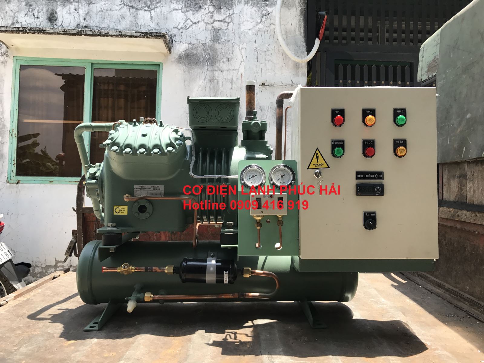 Cụm máy nén dàn ngưng Bitzer - Kho Lạnh Phúc Hải - Công Ty TNHH Thương Mại Dịch Vụ Cơ Điện Lạnh Phúc Hải