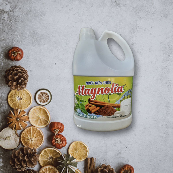 Nước rửa chén Magnolia can 4L