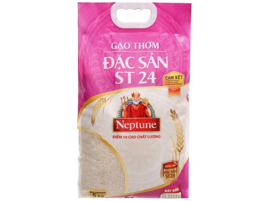 Gạo thơm đặc sản ST24 Neptune 5kg - Siêu Thị VN Ngày Mới - Công Ty TNHH Thương Mại Dịch Vụ VN Ngày Mới