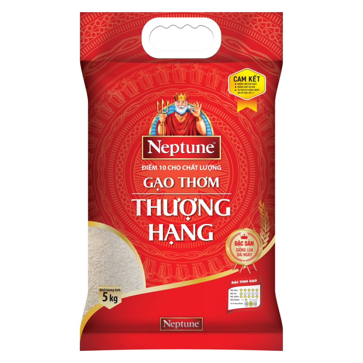 Gạo thơm thượng hạng Neptune 5kg - Siêu Thị VN Ngày Mới - Công Ty TNHH Thương Mại Dịch Vụ VN Ngày Mới