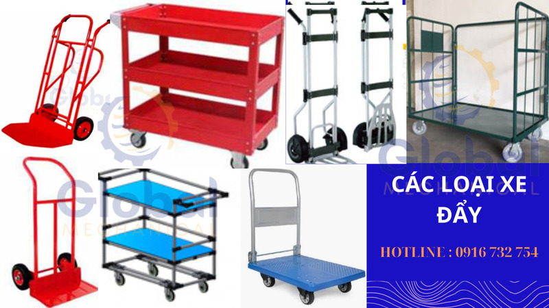 Xe đẩy hàng các loại - Kệ Chứa Hàng Toàn Cầu - Công Ty TNHH Một Thành Viên Sản Xuất Cơ Khí Xây Dựng Toàn Cầu
