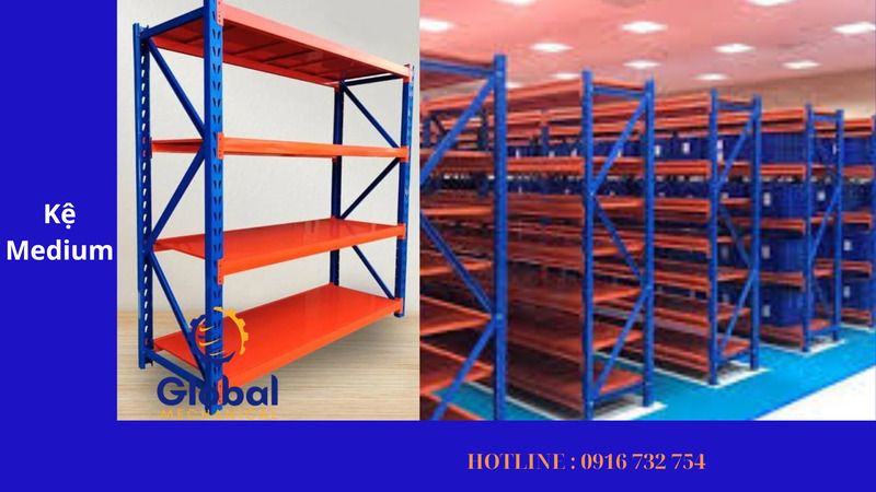 Kệ Medium - Kệ Chứa Hàng Toàn Cầu - Công Ty TNHH Một Thành Viên Sản Xuất Cơ Khí Xây Dựng Toàn Cầu