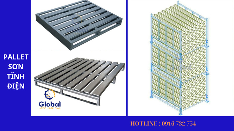 Pallet sắt - Kệ Chứa Hàng Toàn Cầu - Công Ty TNHH Một Thành Viên Sản Xuất Cơ Khí Xây Dựng Toàn Cầu