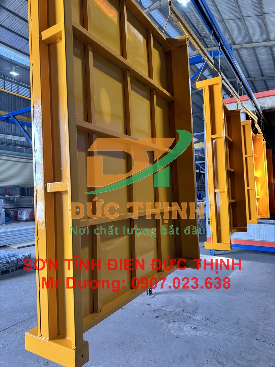 Dịch vụ sơn tĩnh điện - Công Ty TNHH Sản Xuất Cơ Khí Đức Thịnh