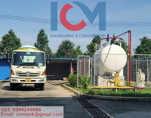 Bồn LPG trạm LPG 5 tấn