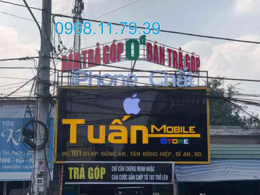 Bảng hiệu cửa hàng điện thoại