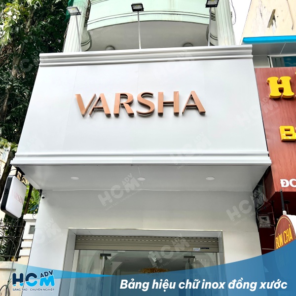 Bảng hiệu chữ nổi inox