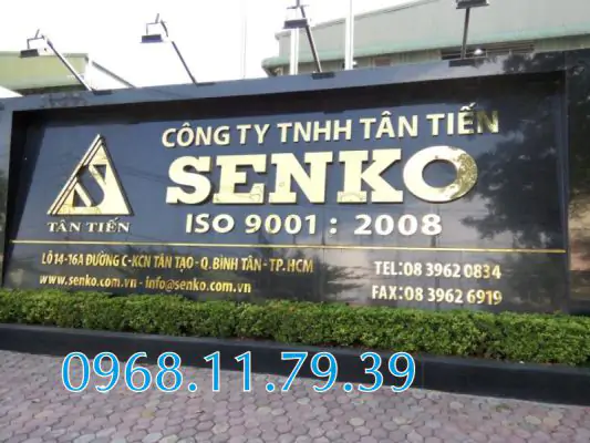 Bảng hiệu chữ nổi inox