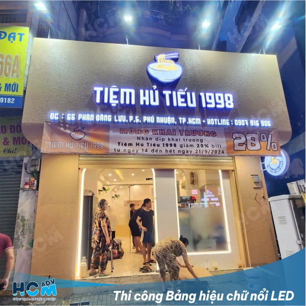 Gia công bảng hiệu quảng cáo
