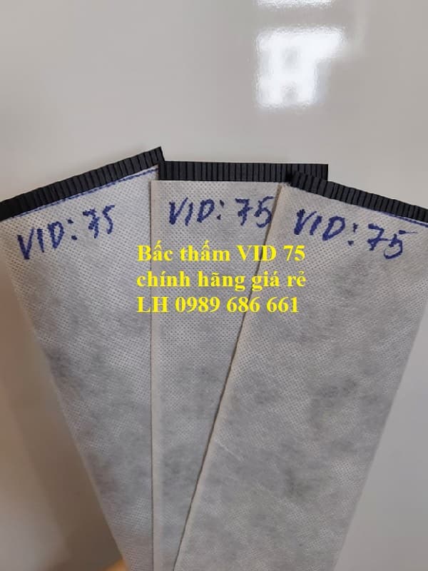 Bấc thấm VID75 - Công Ty TNHH Xây Dựng Thương Mại Địa Kỹ Thuật Ngọc Phát