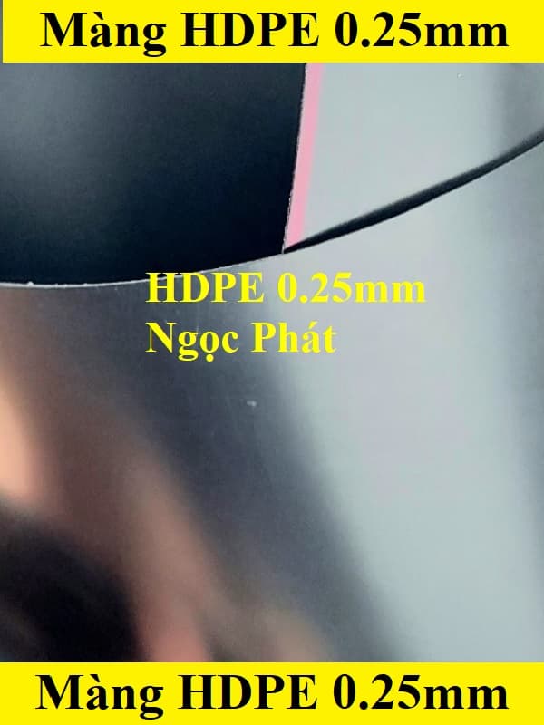 Máng chống thấm HDPE dày 0.25mm - Công Ty TNHH Xây Dựng Thương Mại Địa Kỹ Thuật Ngọc Phát
