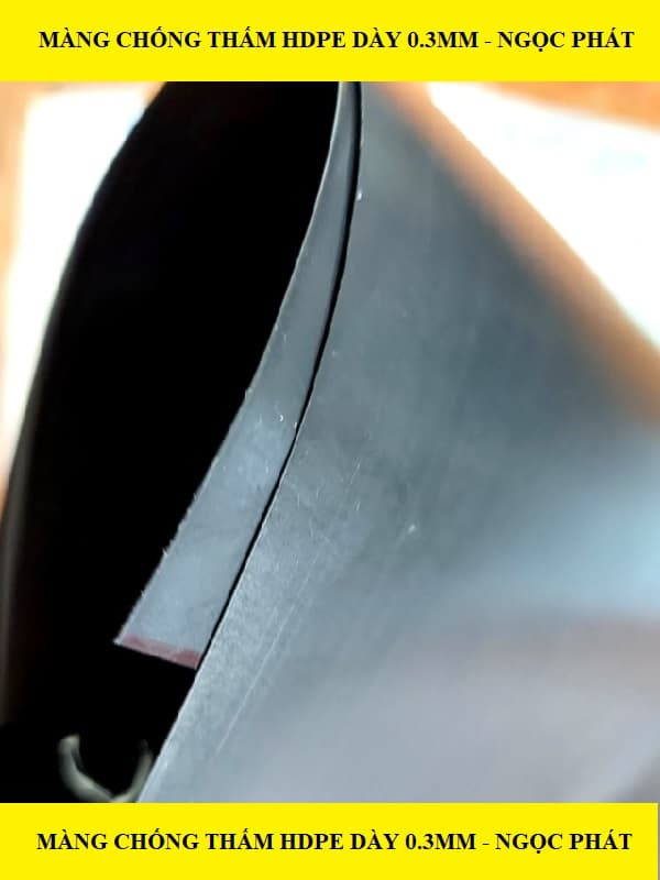 Máng chống thấm HDPE dày 0.3mm - Công Ty TNHH Xây Dựng Thương Mại Địa Kỹ Thuật Ngọc Phát