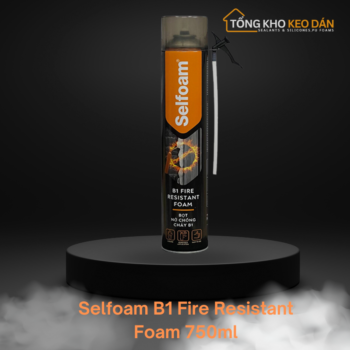 Keo bọt nở chống cháy Selfoam B1 Fire Resistant Foam 750ml - Tổng Kho Keo Dán Saha - Công Ty TNHH Thương Mại Dịch Vụ Trực Tuyến Saha