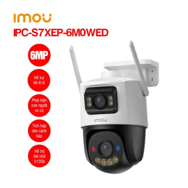 Camera Wifi ngoài trời 6MP iMOU Cruiser Dual 2 Pro IPC-S7XEP-6M0WED - Công Nghệ Thông Minh Anh Khôi - Công ty TNHH Công Nghệ Thông Minh Anh Khôi