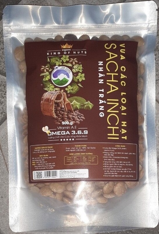 Hạt Sacha Inchi nhân trắng 500g - Hạt Sacha Inchi - Hợp Tác Xã Thương Mại Dịch Vụ Du Lịch Và Xuất Nhập Khẩu Kim Thông